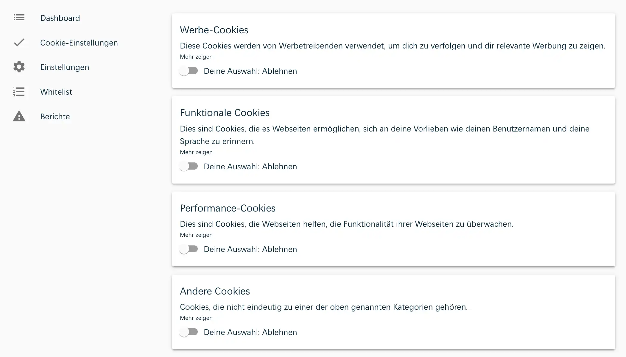 Super Agent Cookie Settings